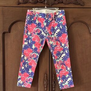 Lilly Pulitzer jeans Pink &Blue size 12